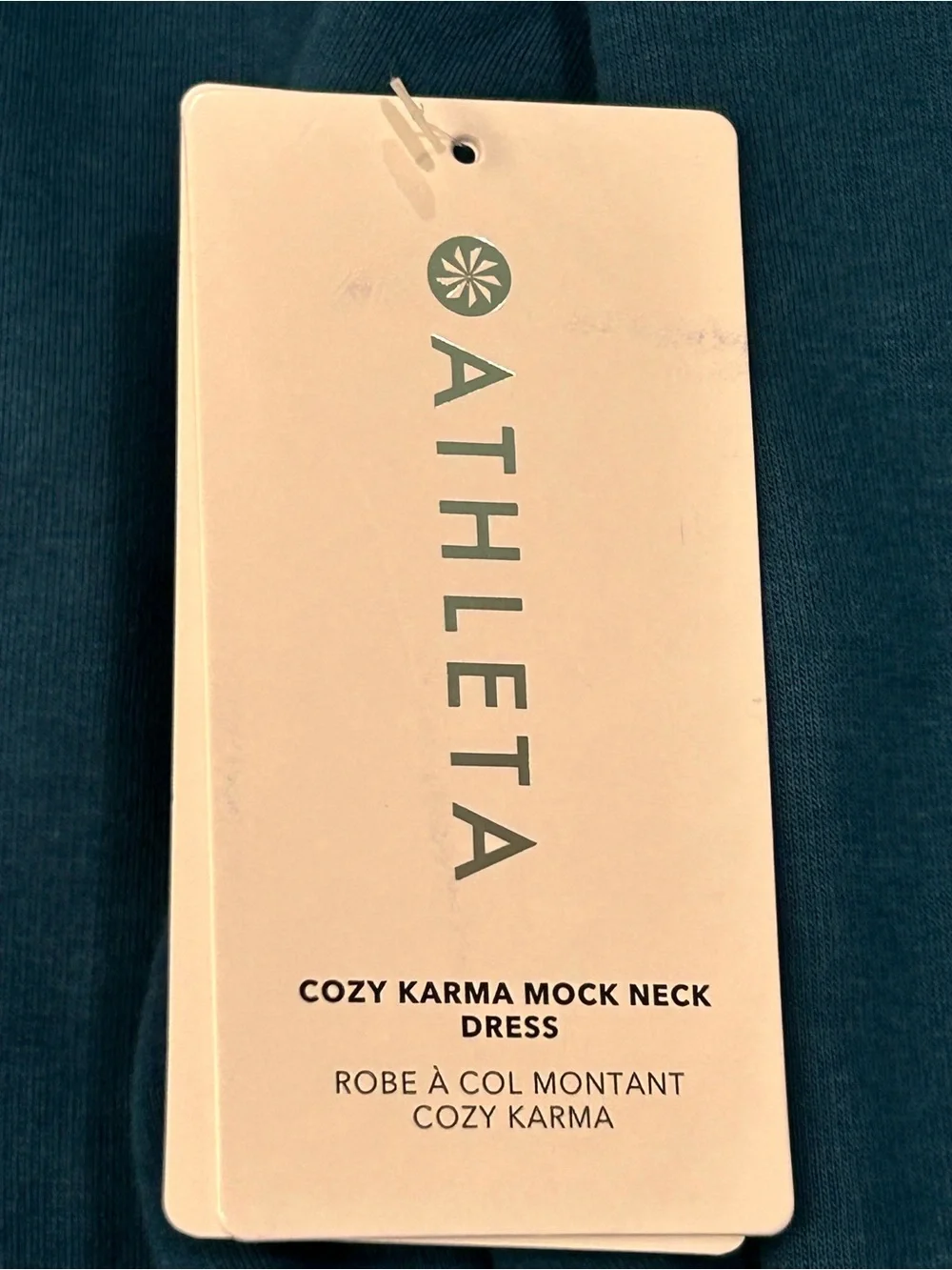 Athleta Cozy Karma Women's Mock Neck Fleece Lined Sweater Dress 2X NWT Midi